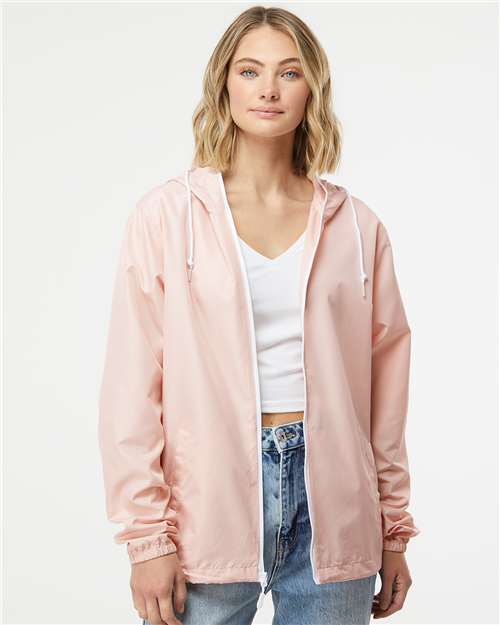 Blush/ White Zipper
