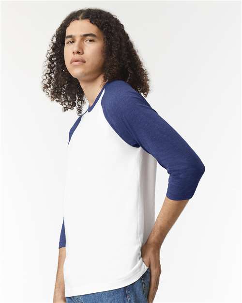 White/ Heather Indigo