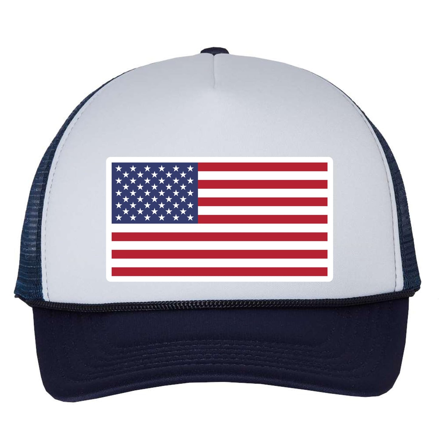American Flag Trucker Hat – USA Mesh Baseball Cap – Adjustable Snapback Hat for Men & Women – Patriotic Outdoor Headwear