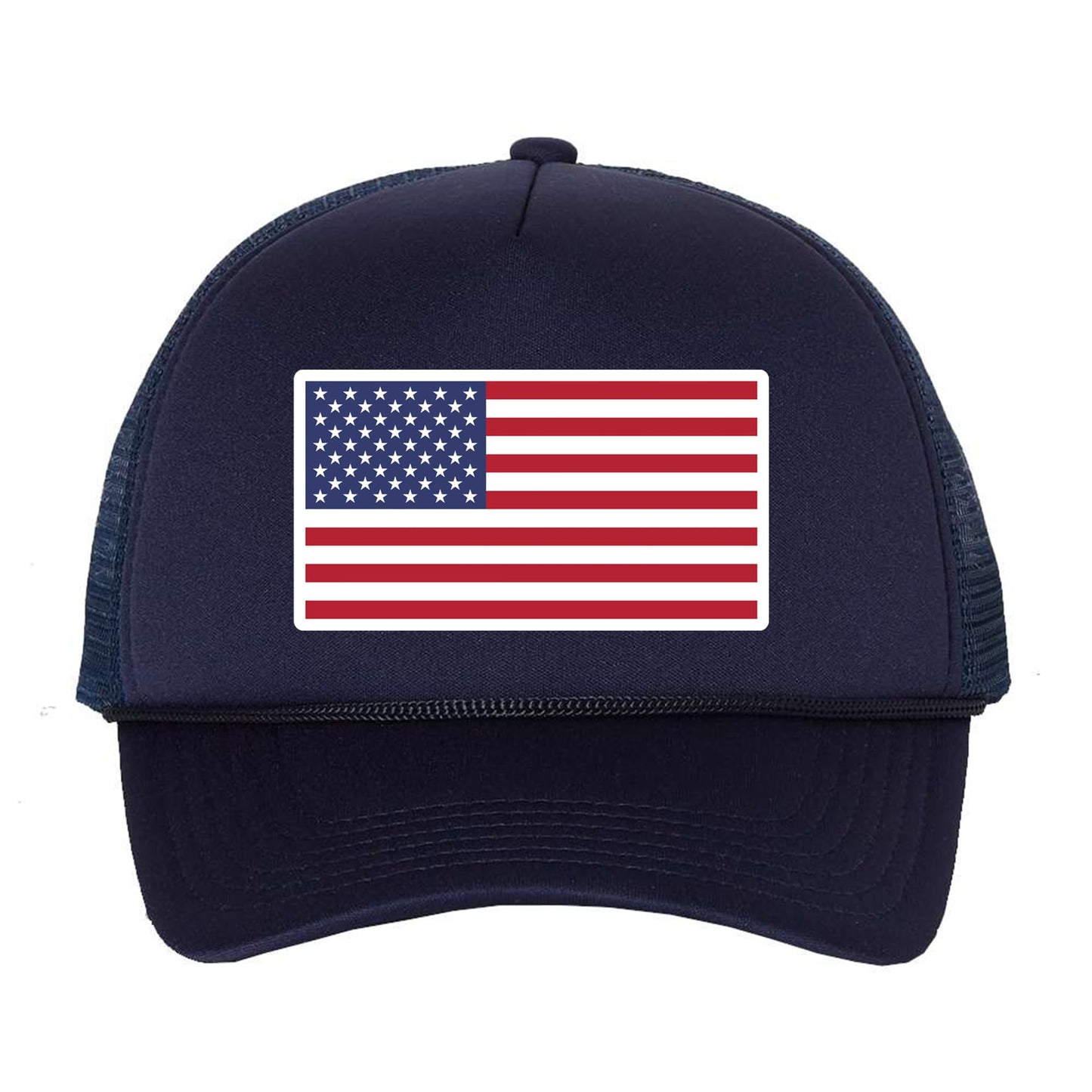 American Flag Trucker Hat – USA Mesh Baseball Cap – Adjustable Snapback Hat for Men & Women – Patriotic Outdoor Headwear