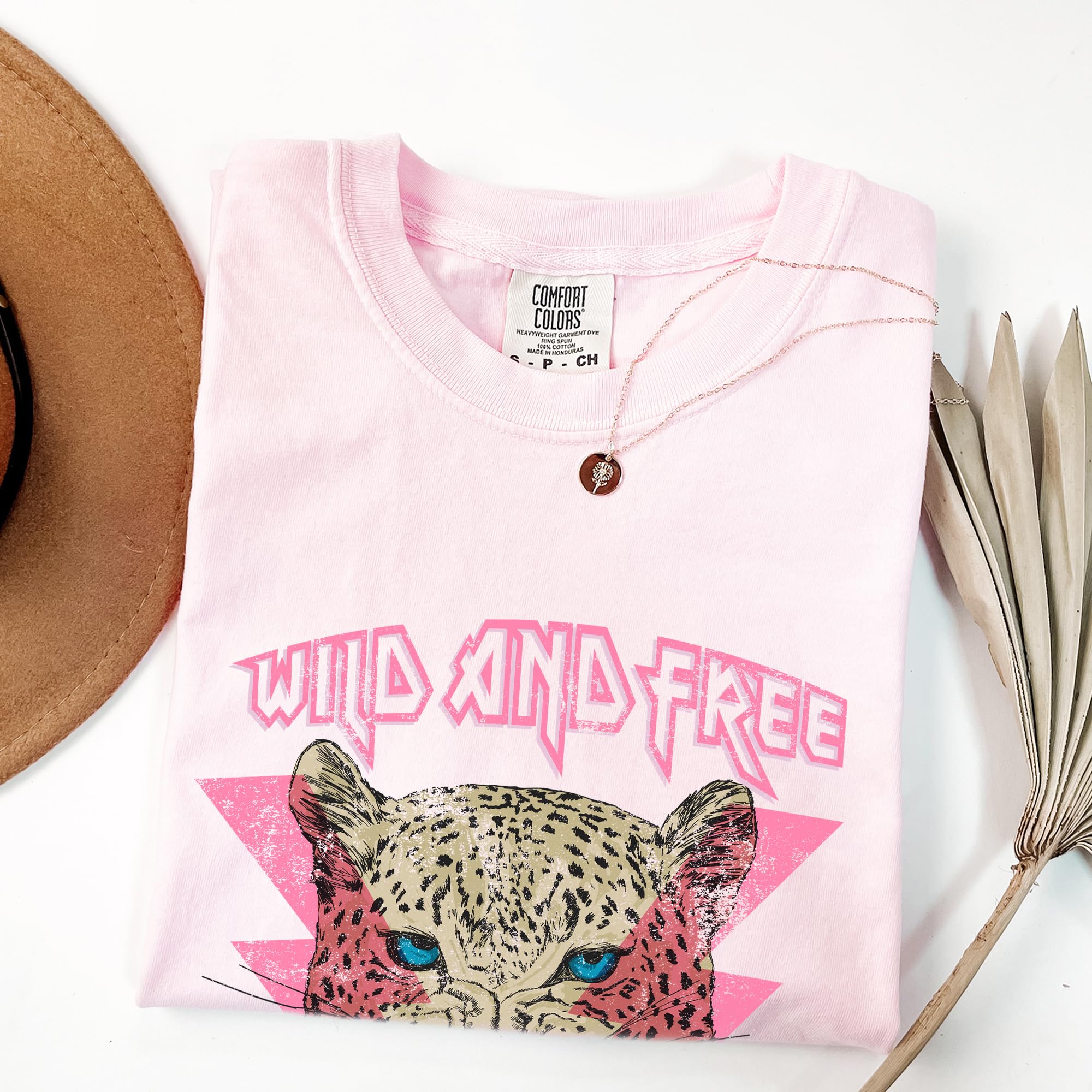 Tee Territory Wild and Free Blossom T-Shirt, Graphic Tee for Women, Men, Unisex, 100% Cotton