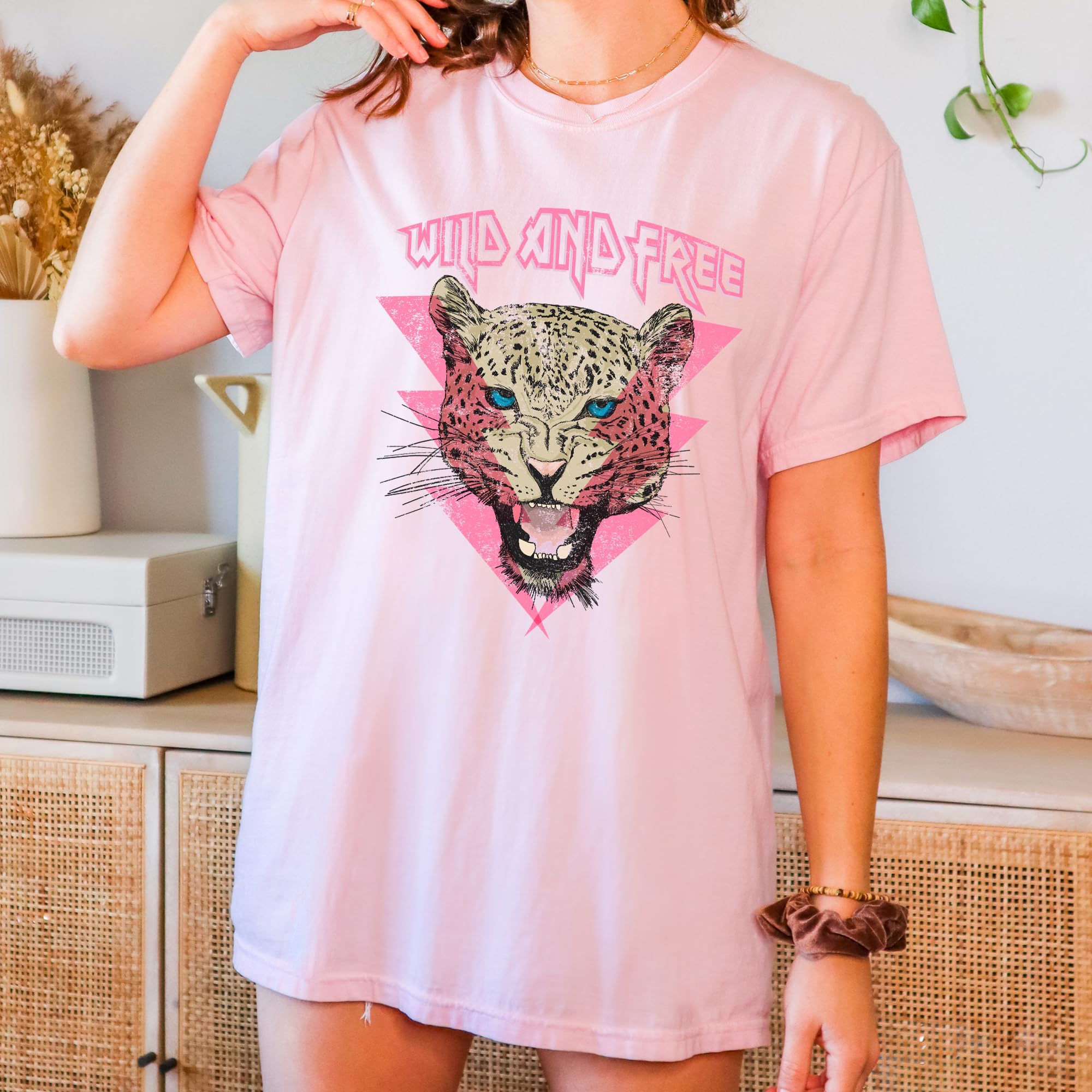 Tee Territory Wild and Free Blossom T-Shirt, Graphic Tee for Women, Men, Unisex, 100% Cotton