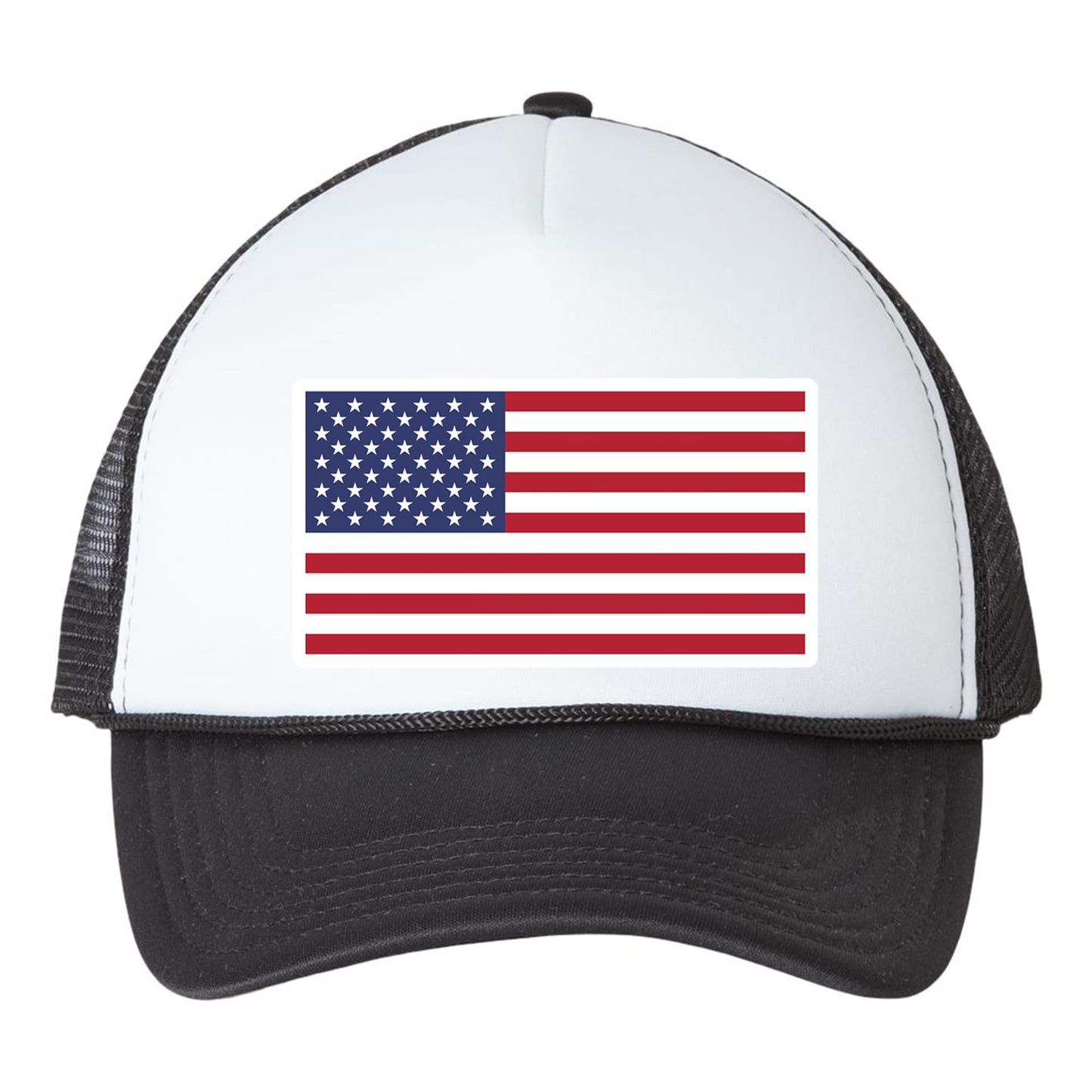 American Flag Trucker Hat – USA Mesh Baseball Cap – Adjustable Snapback Hat for Men & Women – Patriotic Outdoor Headwear