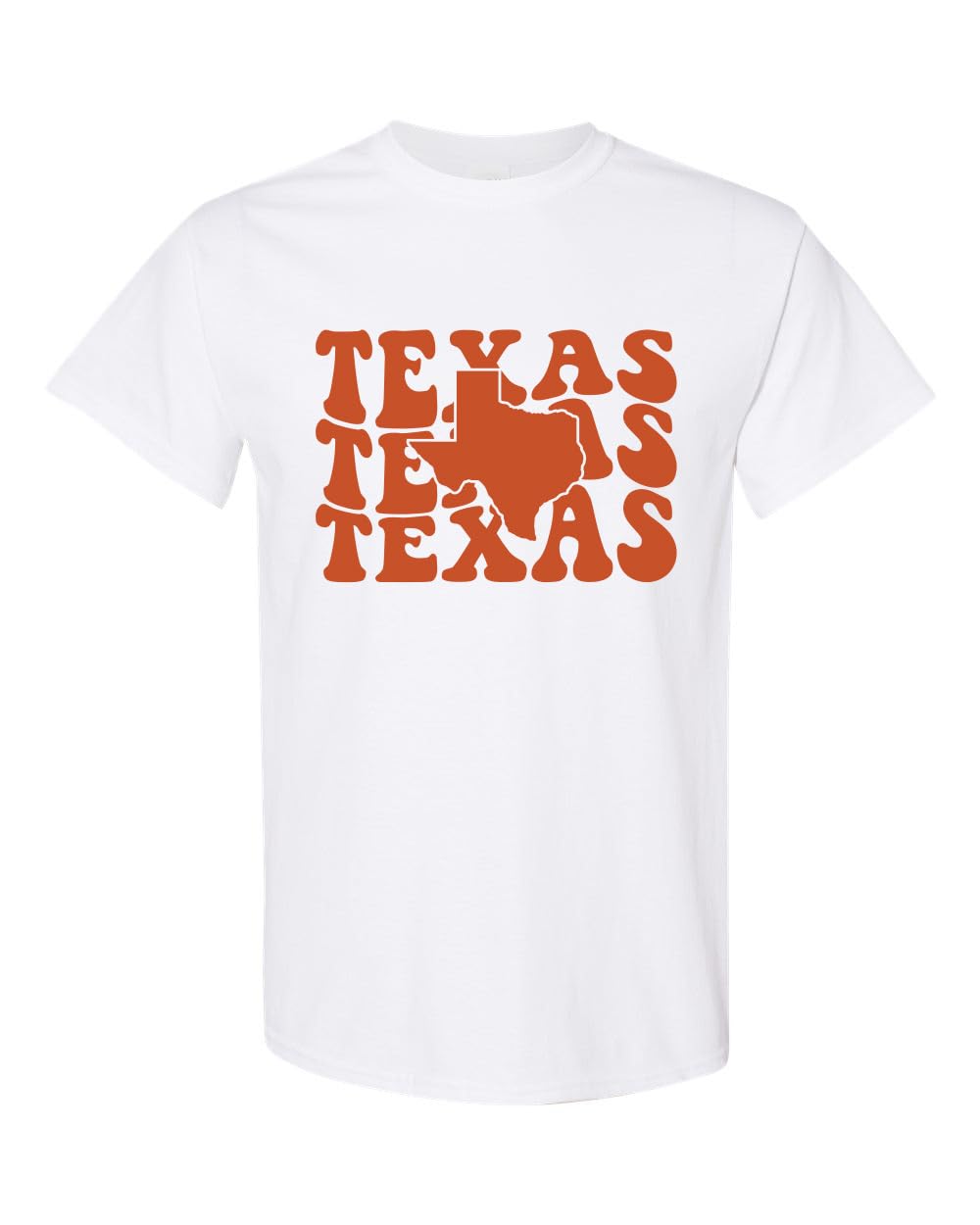 Texas Retro Graphic T-Shirt – Vintage Bold Lettering State Pride Tee – Southern Style Unisex Shirt